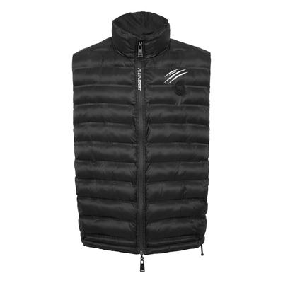 Kurzweste PLEIN SPORT "Kurze Weste", Herren, Gr. L, schwarz (02, schwarz), Futter: 100% Polyester. Außenmaterial: 100% Polyamid. Füllung: 100% Polyester, Westen
