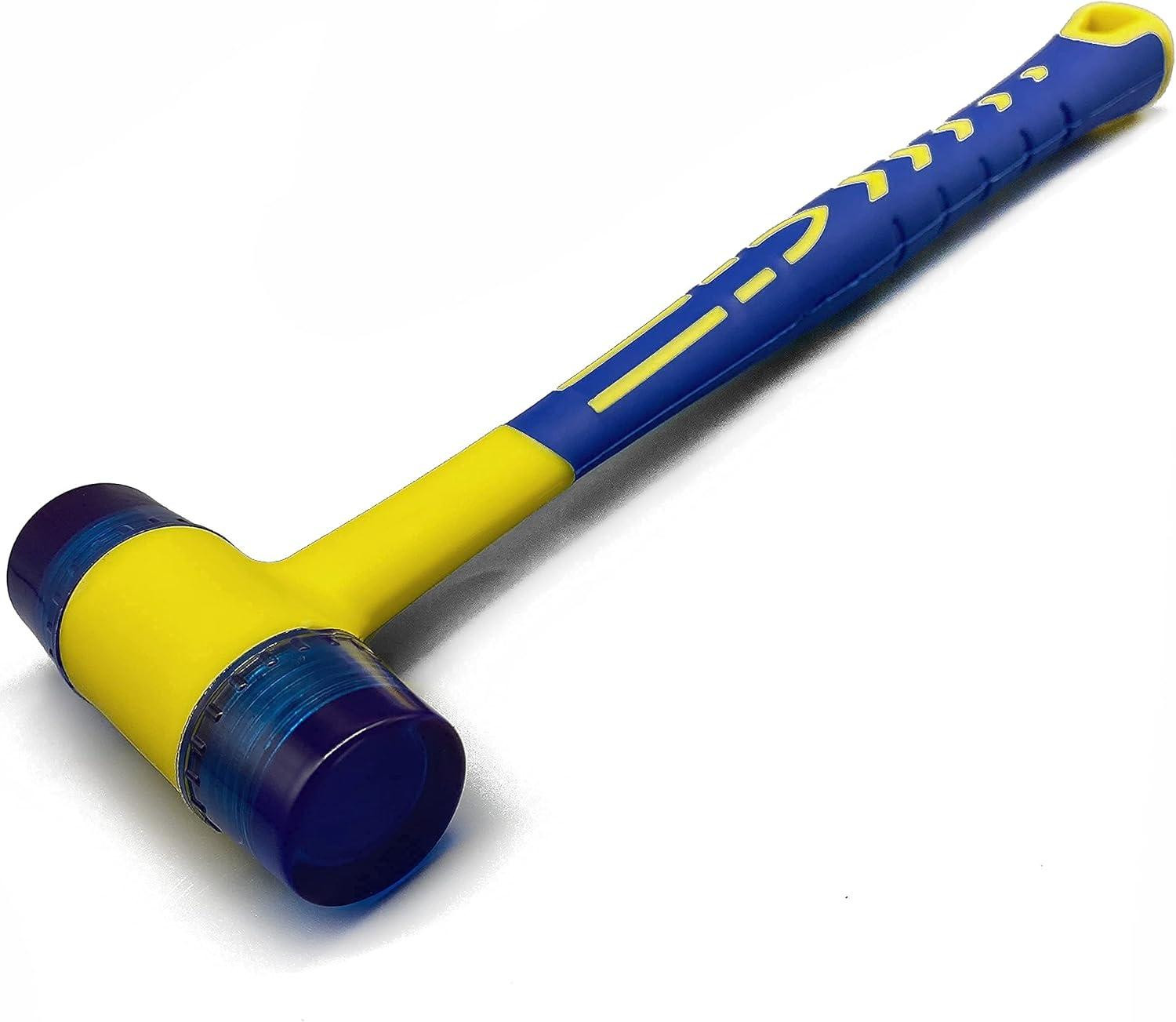 Dubbelzijdige rubberen hamer met ergonomische handgreep voor sieraden, 30 mm