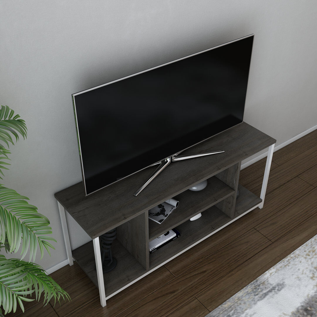 Blue Elephant Rina TV Stand for TVs up to 50" White/Dark Oak 50"