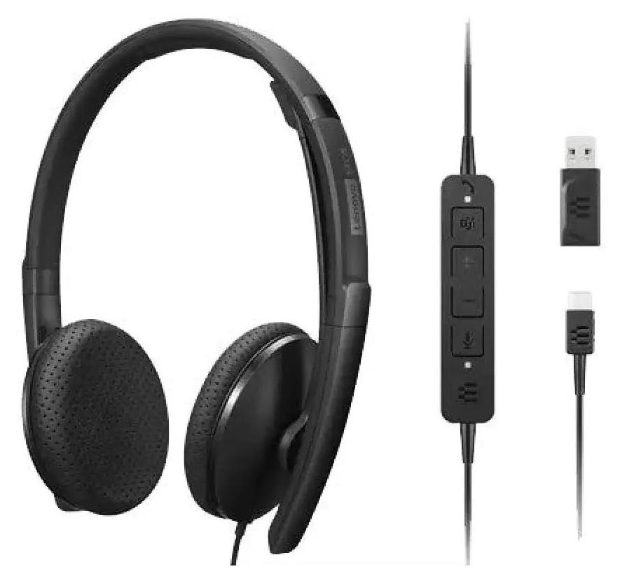 Lenovo 4XD1M45626 Wired VOIP Headset voor Microsoft Teams