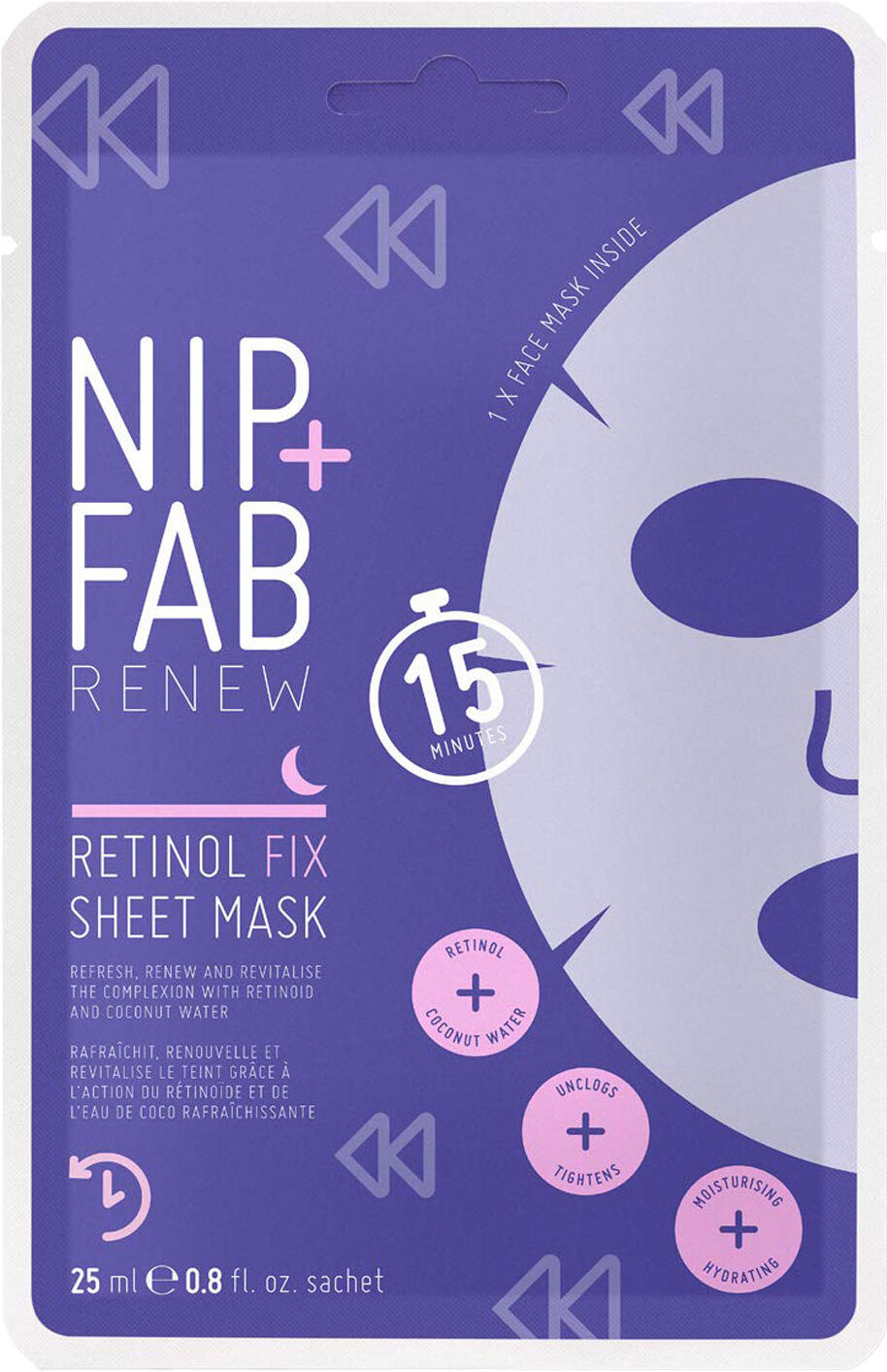 NIP+FAB Renew Retinol Fix Sheet Mask 25ml