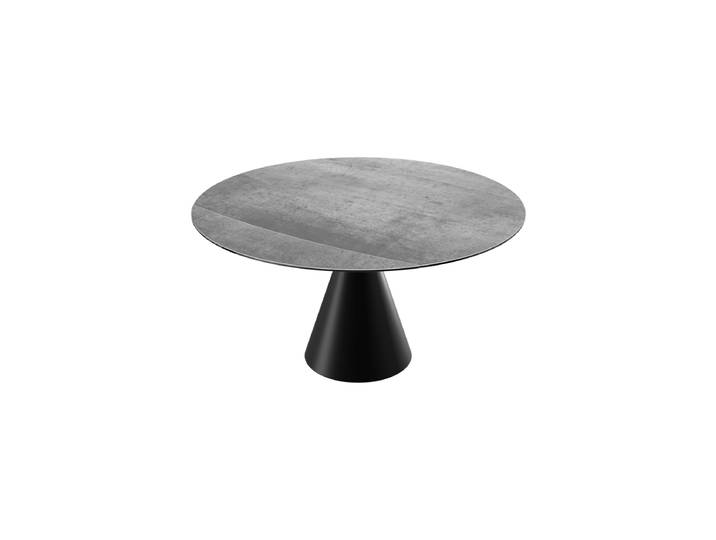 Ausziehbarer Designer Esstisch „New Icone“, in verschiedenen Grössen Keramik Silver 100-150 x 150 cm Akante Design