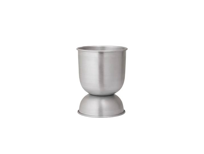 Ferm Living - Hourglass Blumentopf extra-small, Ø 21 x H 30 cm, Aluminium