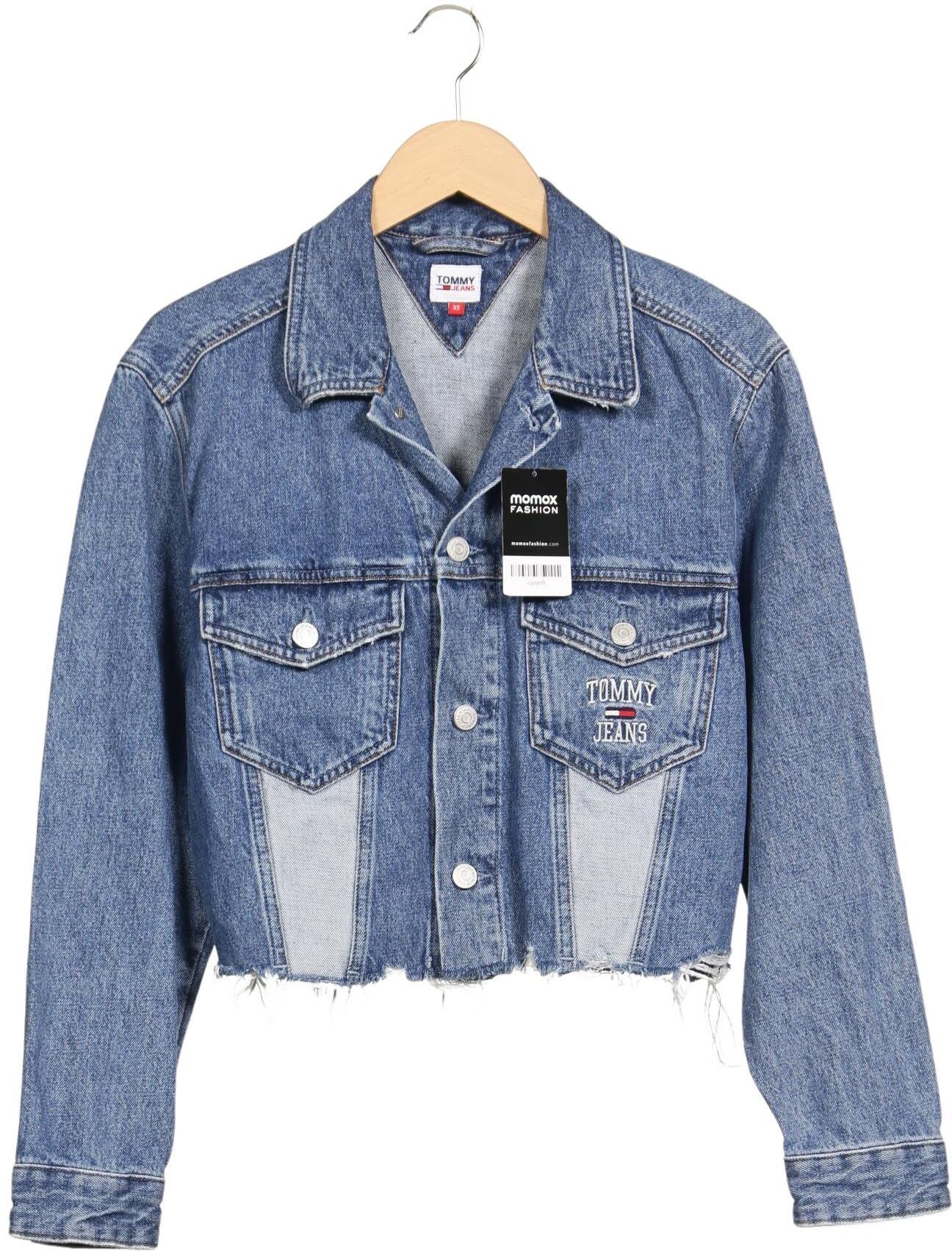 Tommy Jeans Damen Jacke, Blau, Gr. XS, Baumwolle / Hanf - Second Hand