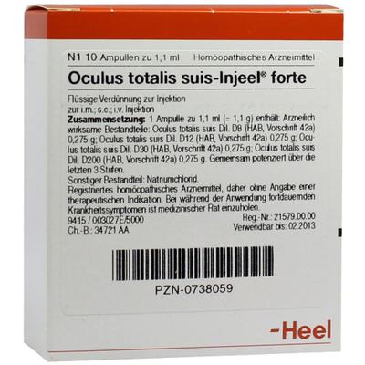 Oculus totalis suis Injeel forte Ampullen 10 St