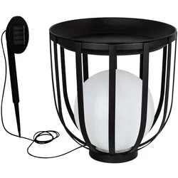 Haushalt International Tisch Beistelltisch mit Solar LED Kugellampe 70486