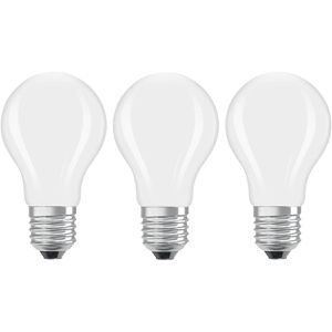 OSRAM LED-Lampe Classic A efficiency Filament, E27, 7,2W (100W), warmweiß, Energieklasse A, 3 Stück