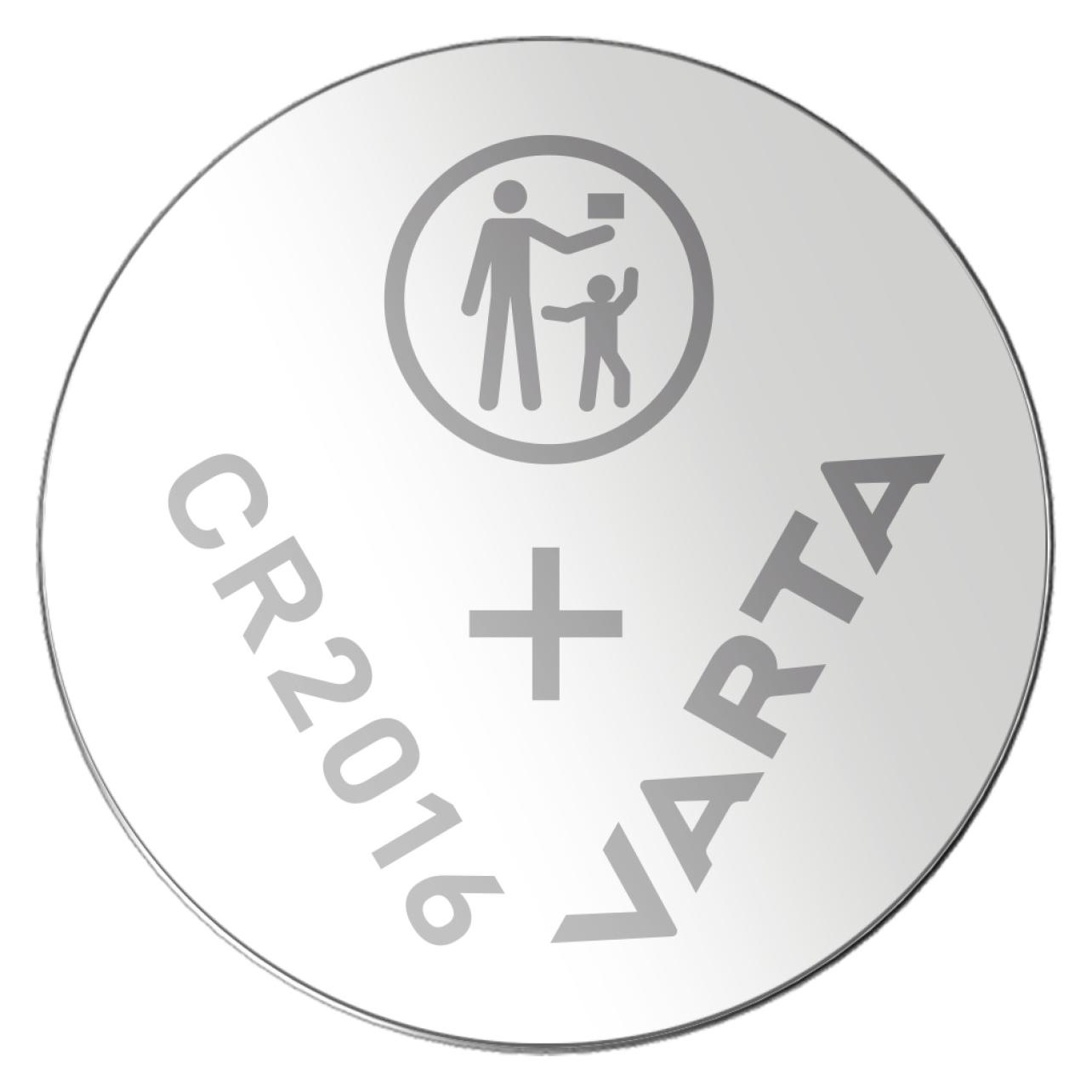 Varta Knopfzelle (4 Stk., CR2016, 87 mAh) (06016 101 404)