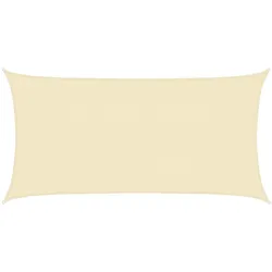 vidaXL Sonnensegel 160 g/m2 Creme 4x7 m HDPE