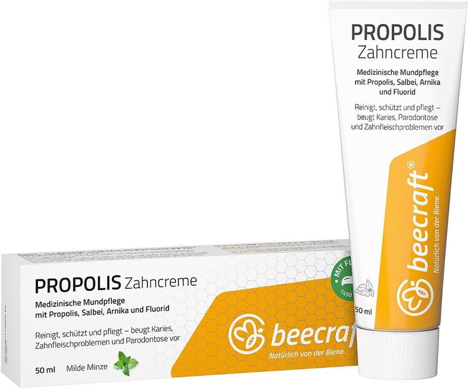 Beecraft Propolis Zahncreme Salbei Arnika Fluorid 50ml