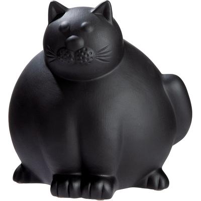 Skulptur GILDE "Figur Katze Molli", schwarz, B:27cm H:30cm T:26cm, Keramik, Dekofiguren