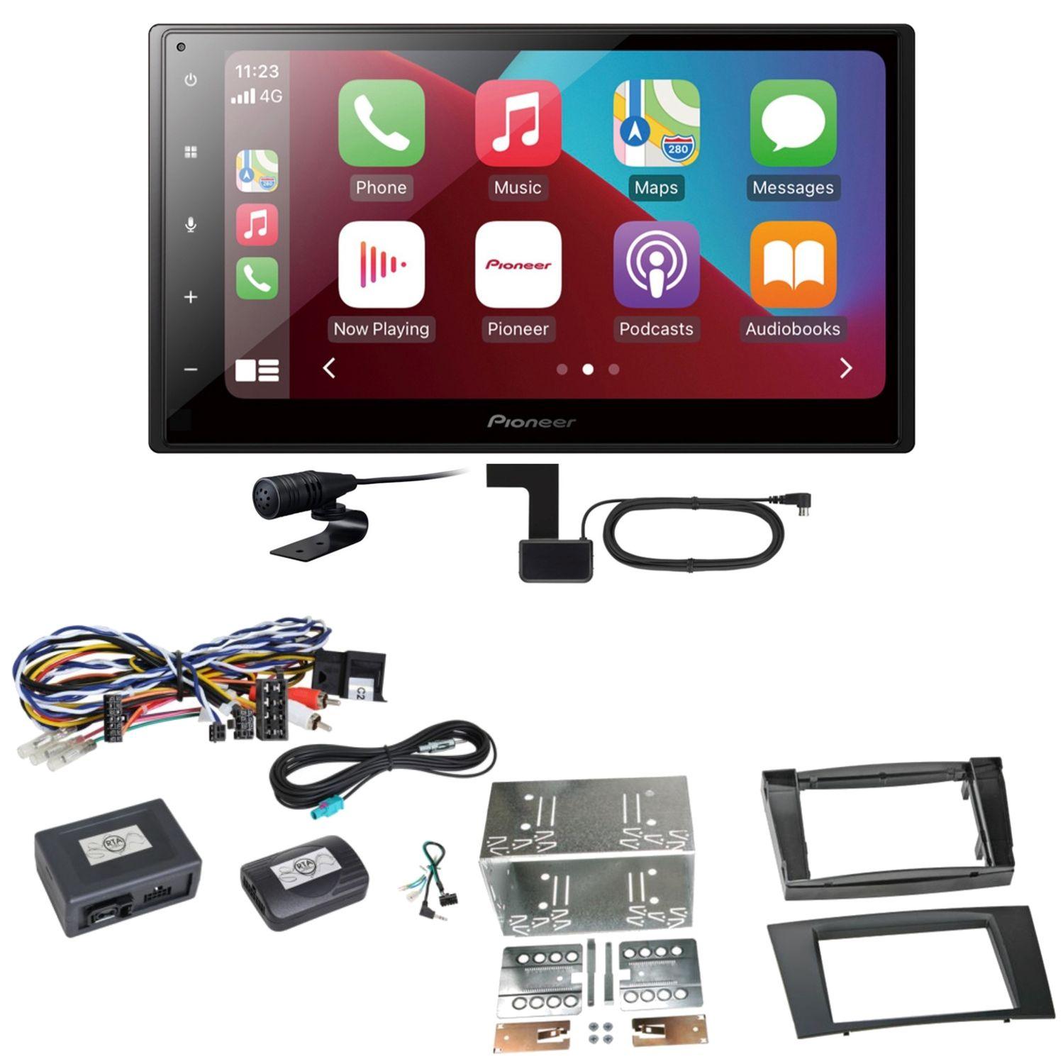 Pioneer SPH-DA160DAB Android Auto CarPlay Einbauset für Mercedes W211 CLS W219