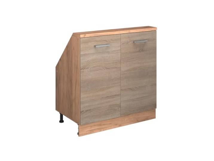 Vicco Küchenschrank für Dachschrägen R-Line, Sonoma, 80 cm