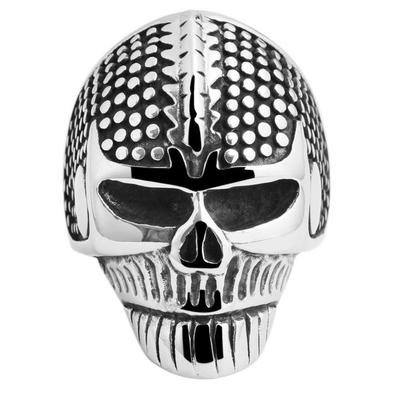 Fingerring ADELIA´S "Herren Ring Totenkopf aus Edelstahl" Gr. 76, silber, Fingerringe, Herren, 76, Edelstahl, Fingerring