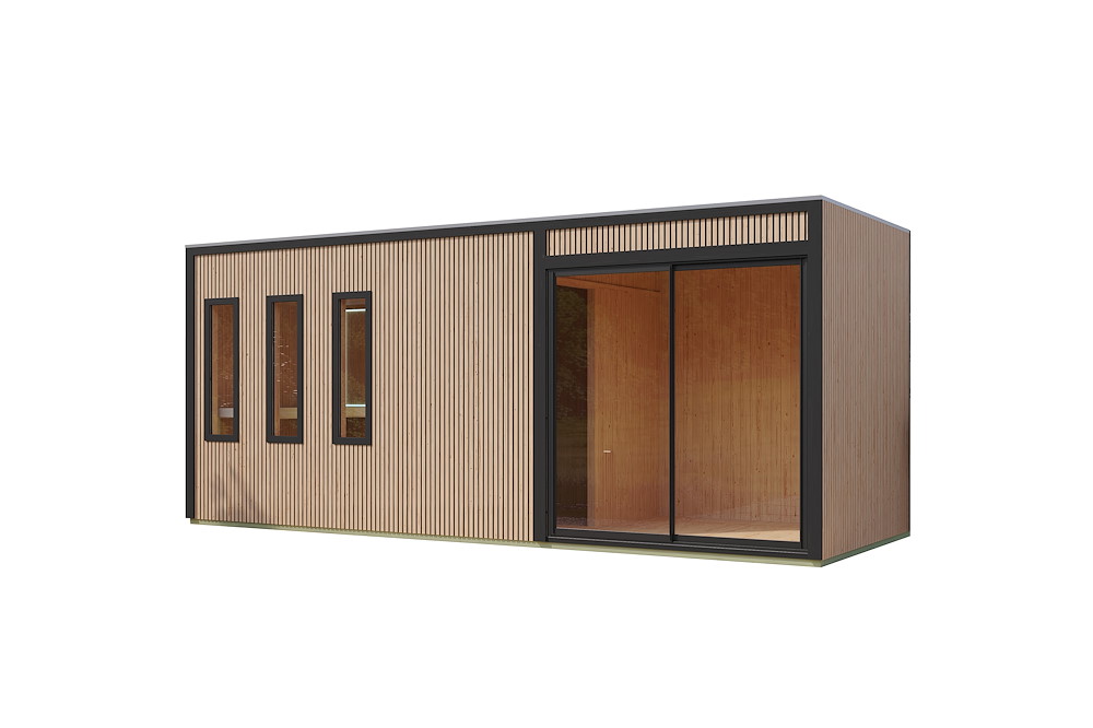 KARIBUHOLZT Sauna Monterey o. Zub. Douglasie m.Schiebetür 16989890