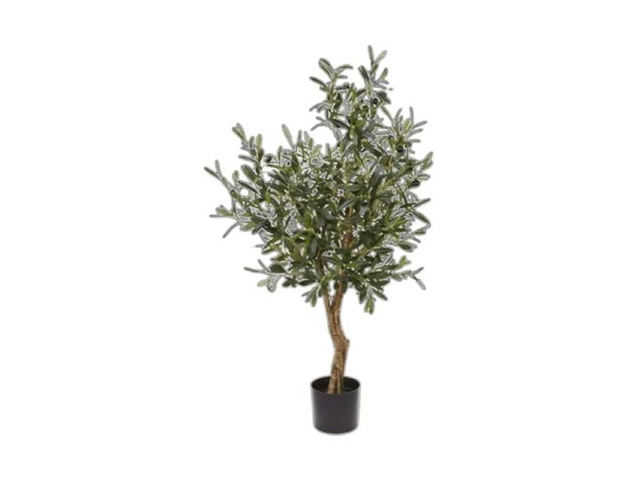 Lebensechte Kunstpflanze „Olivenbaum Europea“, Ø 45 x 95 cm Grün Baq Design