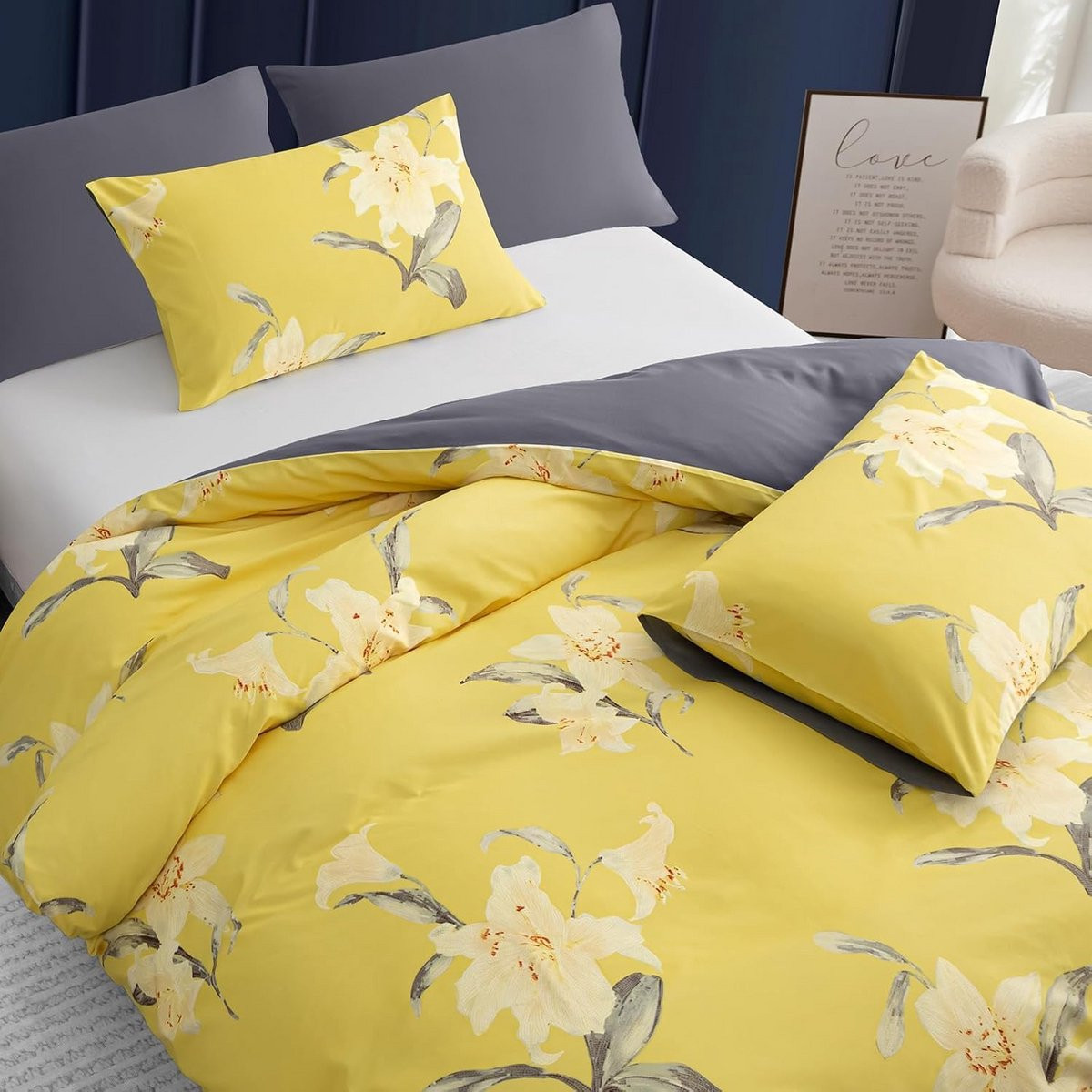 Dubbele Dekbedovertrek Set van Premium Geborsteld Microfiber - Ultrasoft en Hypoallergeen Luxe Beddengoed voor Volwassenen