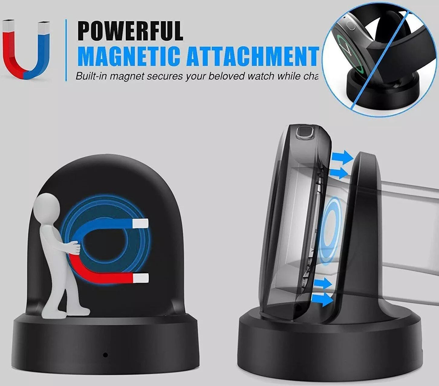 INF Chargeur sans fil pour Samsung Gear S3 / S2