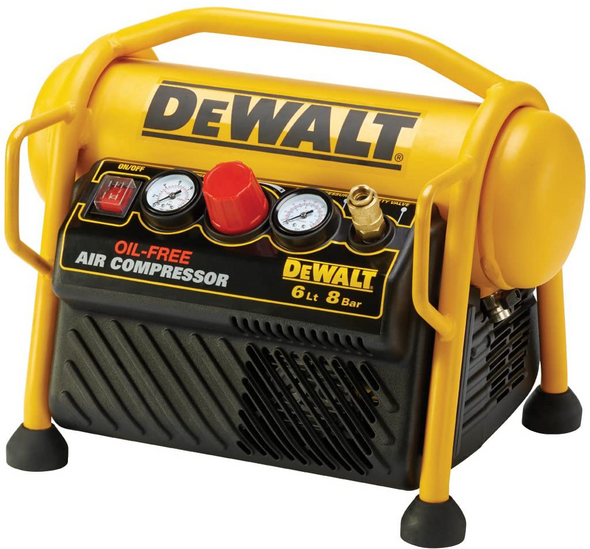 Druckluftkompressor  DEWALT DPC6MRC-QS - Kompakt, mobil, elektrisch - 6-Liter-Tank - 1,5-PS-Motor