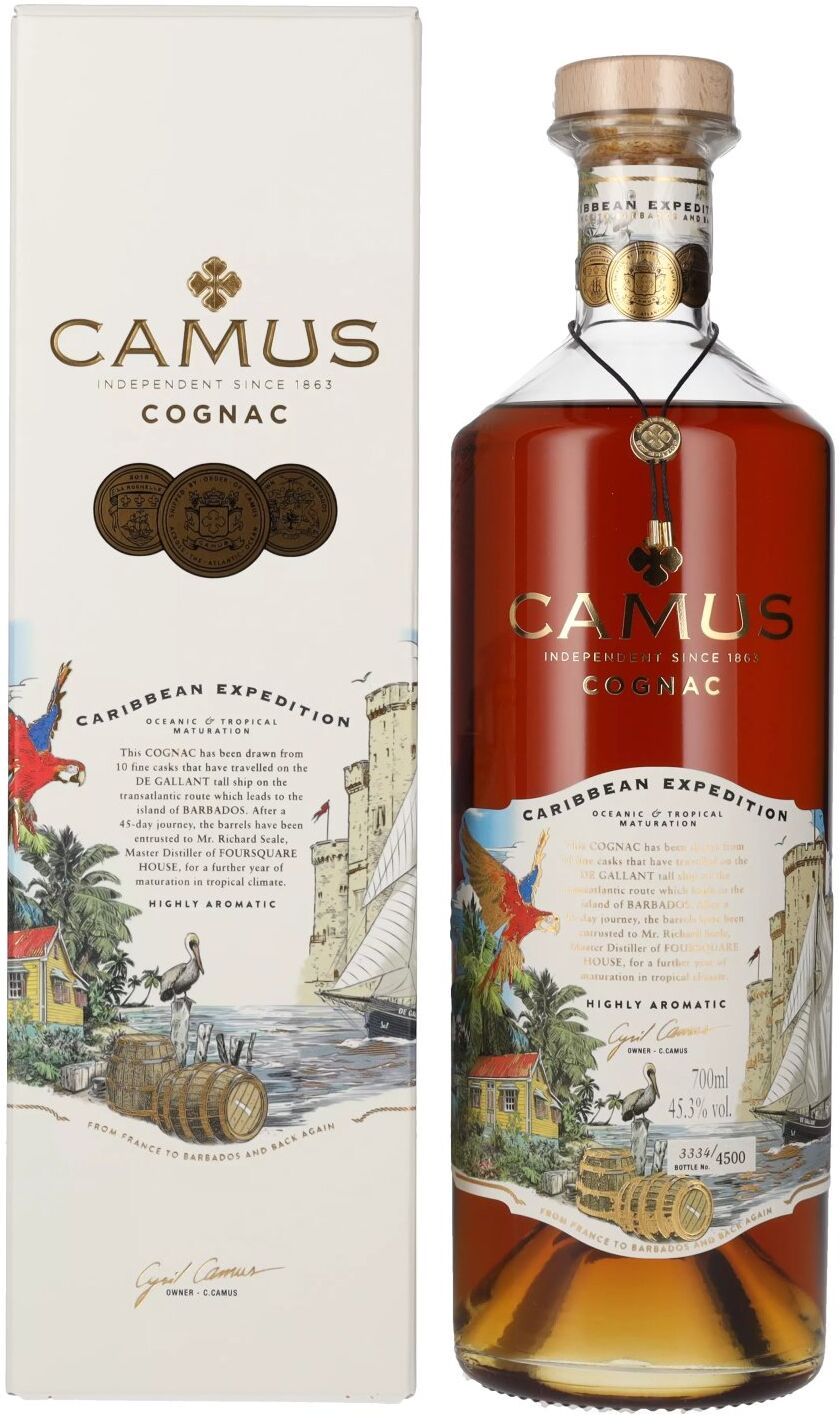 Camus Cognac Camus CARIBBEAN EXPEDITION Cognac 45,3% Vol. 0,7l in Geschenkbox