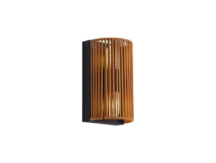 Applique murale Japandi orange avec noir et corde IP44 - Jayla