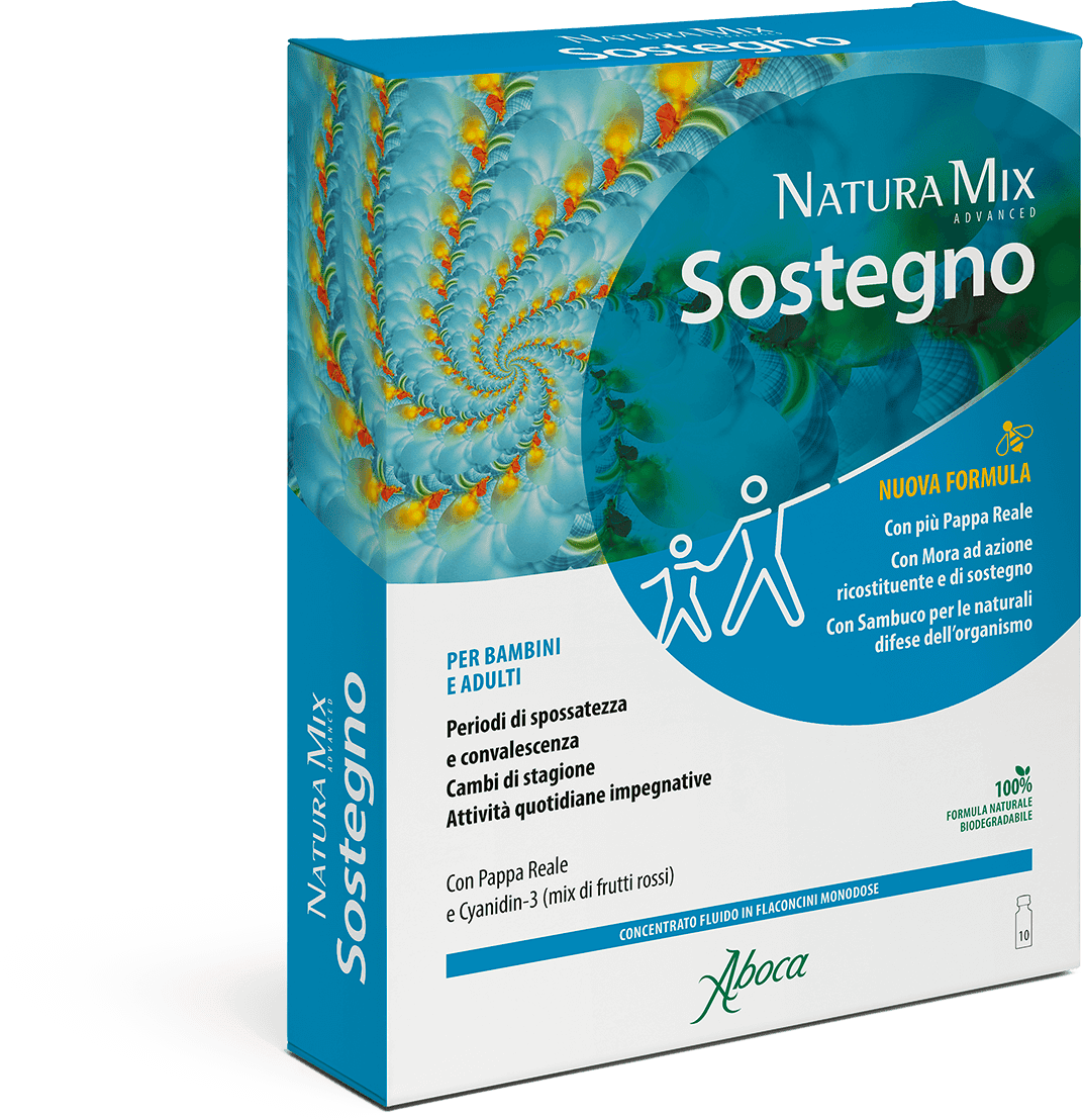 ABOCA Natura Mix Advanced - Sostegno 10 Flaconcini 