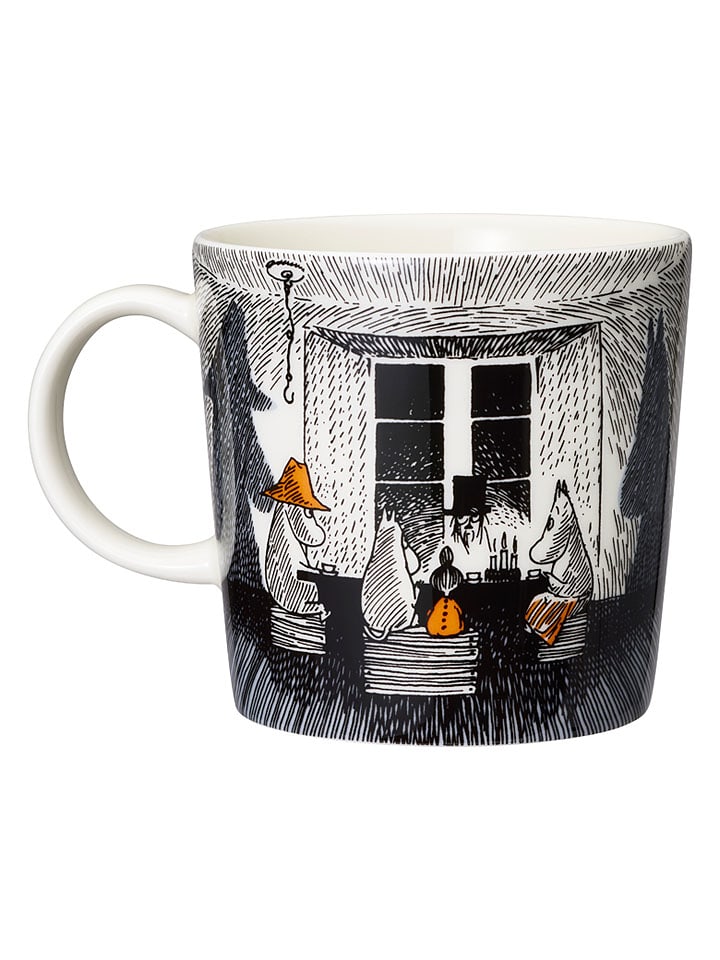 Moomin Tasse ''True to its origins'' in Schwarz/ Weiß - 300 ml - onesize
