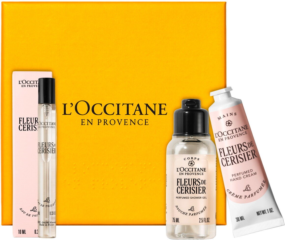 115ml L'Occitane Fleur de Cerisier Routine (Handcreme 30ml + Duschgel 75ml + EdT10ml)