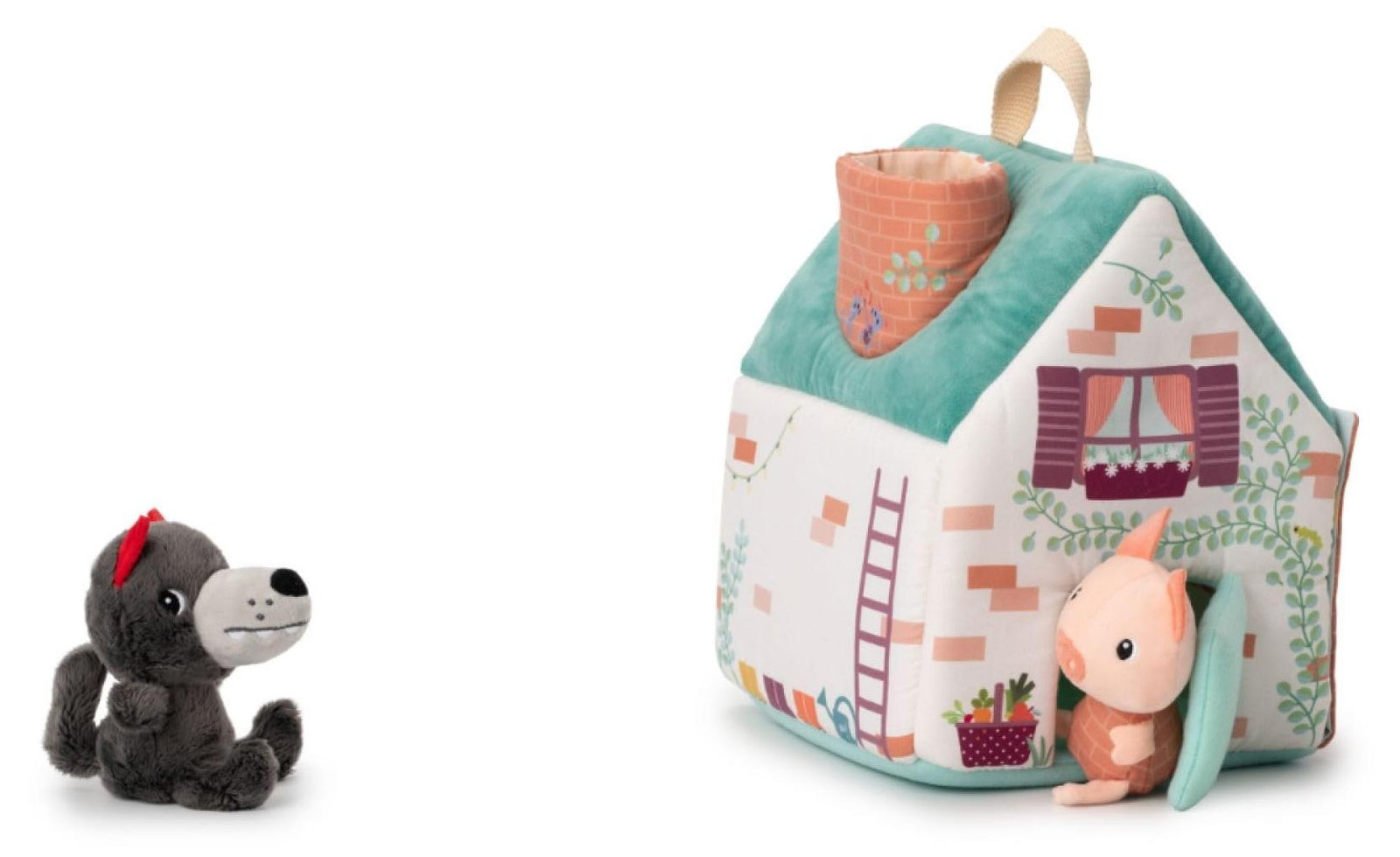 Lilliputiens interactief speelhuis Wolf en de drie biggetjes