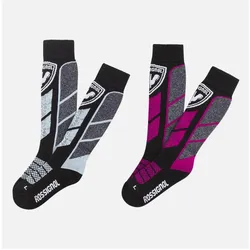 Rossignol, Unisex, Sportsocken, Jr Thermotech 2P Socken (XXS), Pink