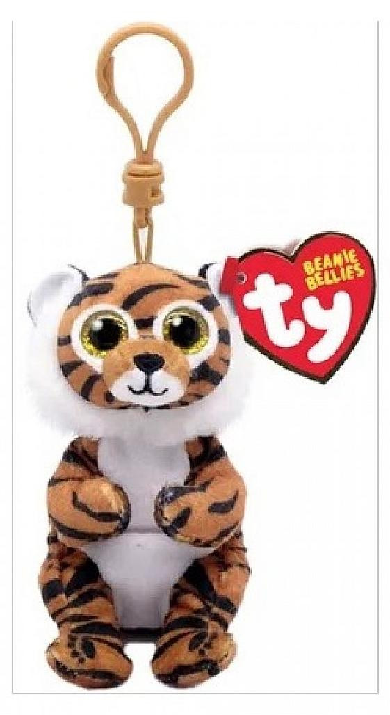 Ty Beanie Baby Clawdia de tijger knuffel, 10 cm