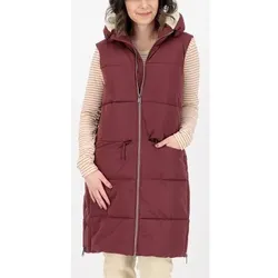 KILLTEC Steppweste GILMOUR LONG VEST, Größe 42 in Rot Rot