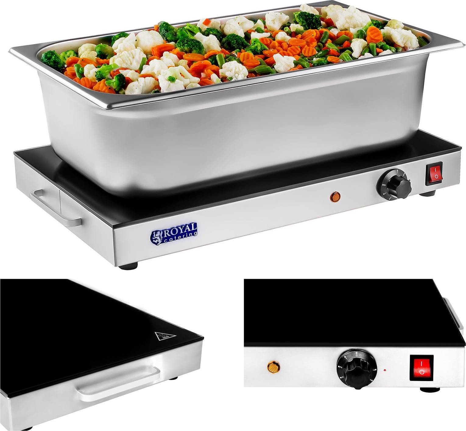 Royal Catering Warmhoudplaat voor buffetgebruik, formaat GN 1/1