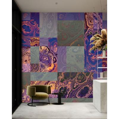 Fototapete LIVING WALLS "Walls by Patel 5 Fototapete Bunte Marmor-Collage", bunt, B:5m H:0m L:2,7m, Vlies, Tapeten, Bunte Marmor-Collage auf 200 g/m² Premium-Vlies