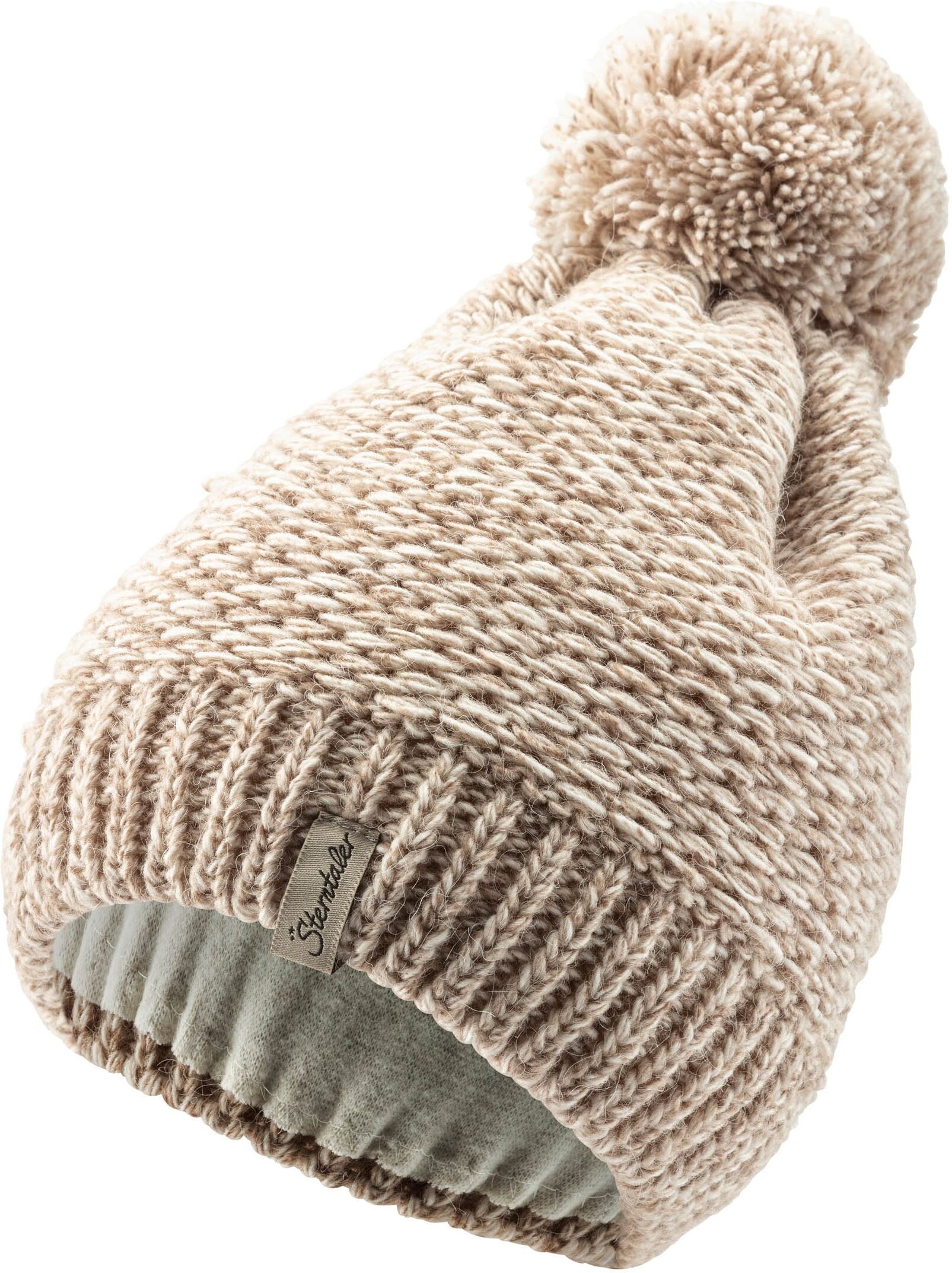 Strickmütze STERNTALER "Strickmütze Multicolor", Mädchen, Gr. 53, beige, Mützen Strickmütze