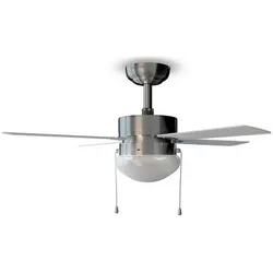 Cecotec Ventilador Techo Energysilence Aero 450, Ventilator, Weiss, Silber
