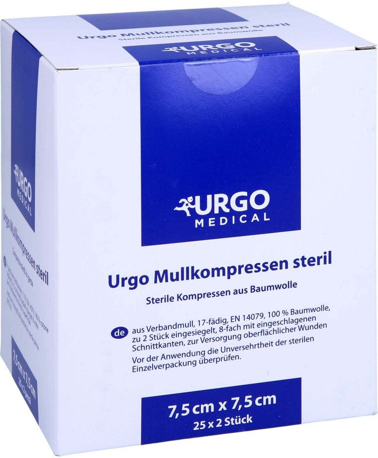 Urgo Mullkompressen 7,5x7,5 cm steril