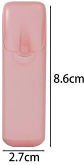 Uplift Picks Portable Transparent Toothpick And Small Item Organizer Box red