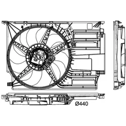 Lüfter Motorkühlung MAHLE CFF 404 000P für Mini BMW 2er Clubman X1