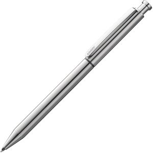 Lamy Multifunktionsstift cp1 twin pen, 2-in-1, silber, Kugelschreibermine schwarz , Bleistiftmine 0,5mm