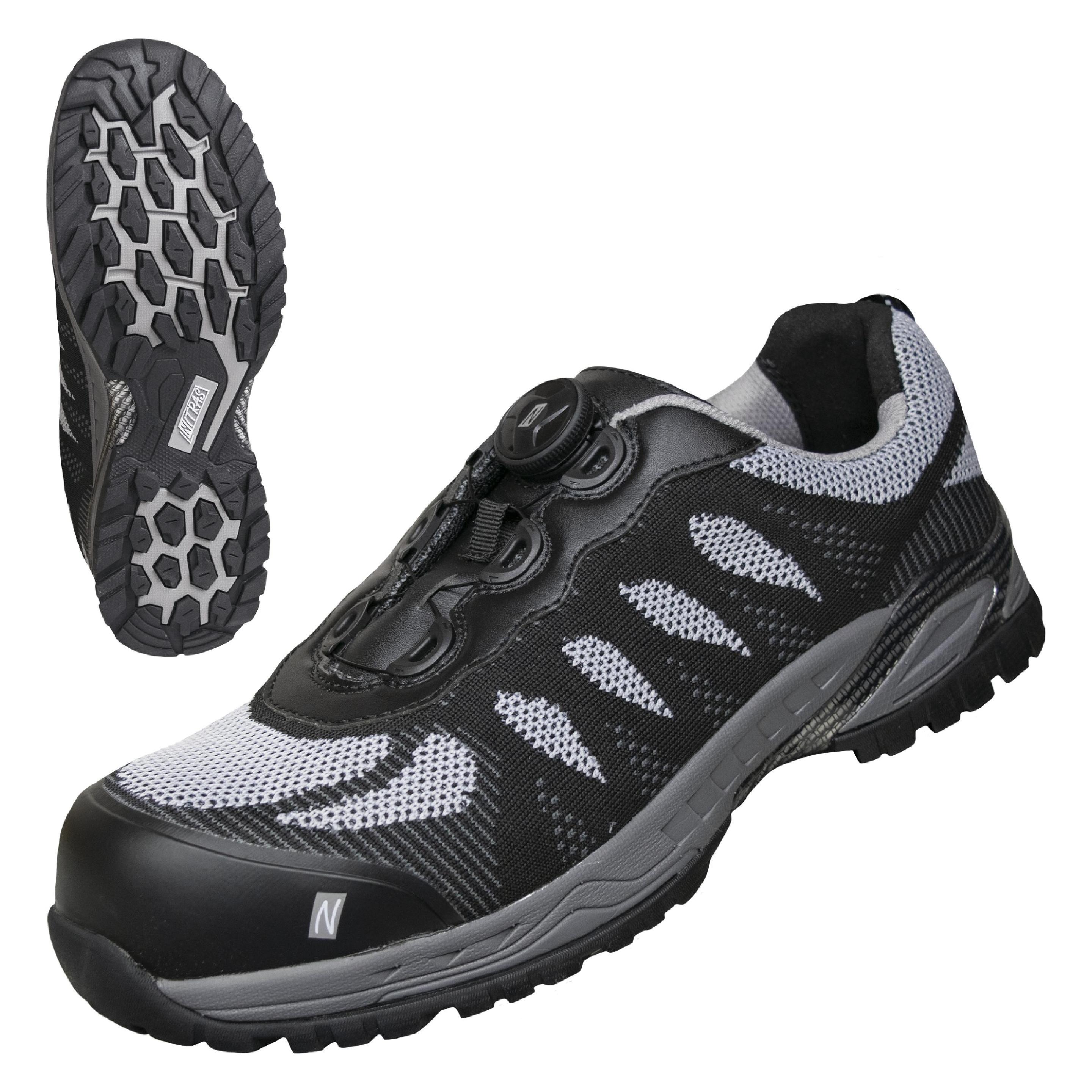 Nitras PRO STEP, S1P Sicherhe schwarz/grau, Gr.43 (S1P, 43) (7414-43-1012)