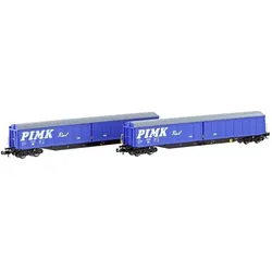 Hobbytrain 2er Set Schiebewandwagen Habis Pimk Rail Ep.VI (Spur N)