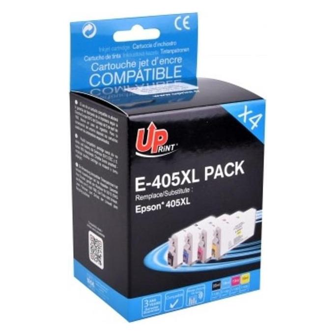 Print UPrint kompatibel Ink mit C13T05H64010, 405XL, E-405XLUPP4, CMYK, 4x1100S, 1x25 + 3x19ml (CMYK) (56538201)