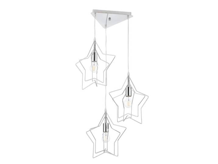 Kinderhängeleuchte, Chromfarben, Metall, 120 cm, Lampen & Leuchten, Innenbeleuchtung, Kinderzimmerlampen, Kinderhängeleuchten