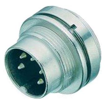 Schubiger Series 423/723 6 pole M16 male panel mount (09 0123 00 06)