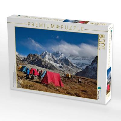 CALVENDO Puzzle Nördliches Basecamp Kangchendzönga | 1000 Teile Lege-Größe 64x48cm Foto-Puzzle für glückliche Stunden
