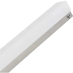 LED Wandleuchte, 10W, 750lm, 3000K, 60cm, warmweiß, silber