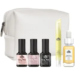 35ml LCN WOW Startset Hybrid Gel Polish (Gel Polish 2 x 8ml + Top Coat 8ml + Polish Corrector + Nail Shot 11ml + Tasche)