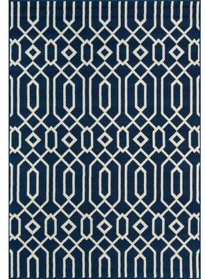 Momeni Baja Links Geometric Trellis Outdoor Area Rug.