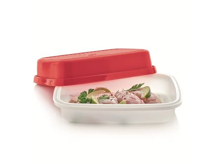 Tupperware Season-Serve Marinierbehälter (1 Behälter + 1 Deckel) Frischhaltedose aus Kunststoff mit Deckel (2,9 l/12,5 Tassen), BPA-freie Materialien, spülmaschinenfest, marinieren